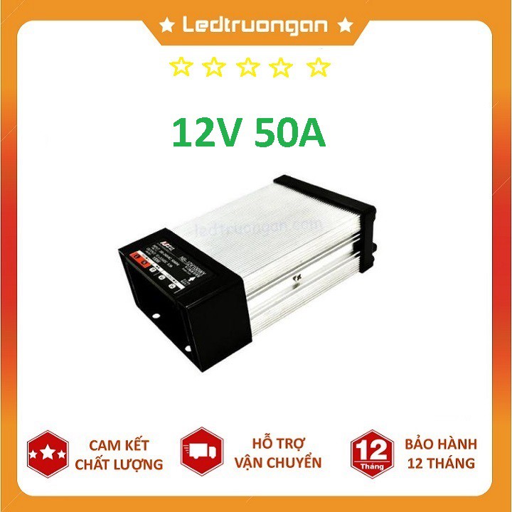 Nguồn 12V 50A nhôm ngoài trời