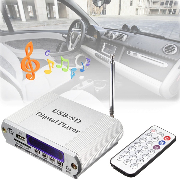 Digital Player cho xe - Thiết bị tạo bluetooth - MP3 - FM cho loa và amply DC12V