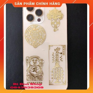 *SIÊU RẺ* Bộ 4 Miếng Dán Điện Thoại May Mắn Tài Lộc Phù Hợp Phong Thuỷ, Đẹp Lung Linh
