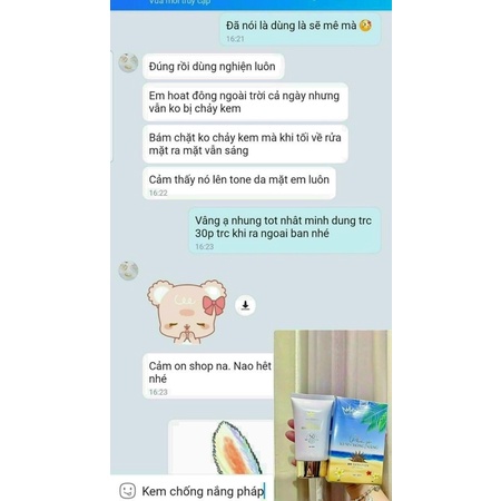 Kem chống nắng Pháp Cosmetic 60ml