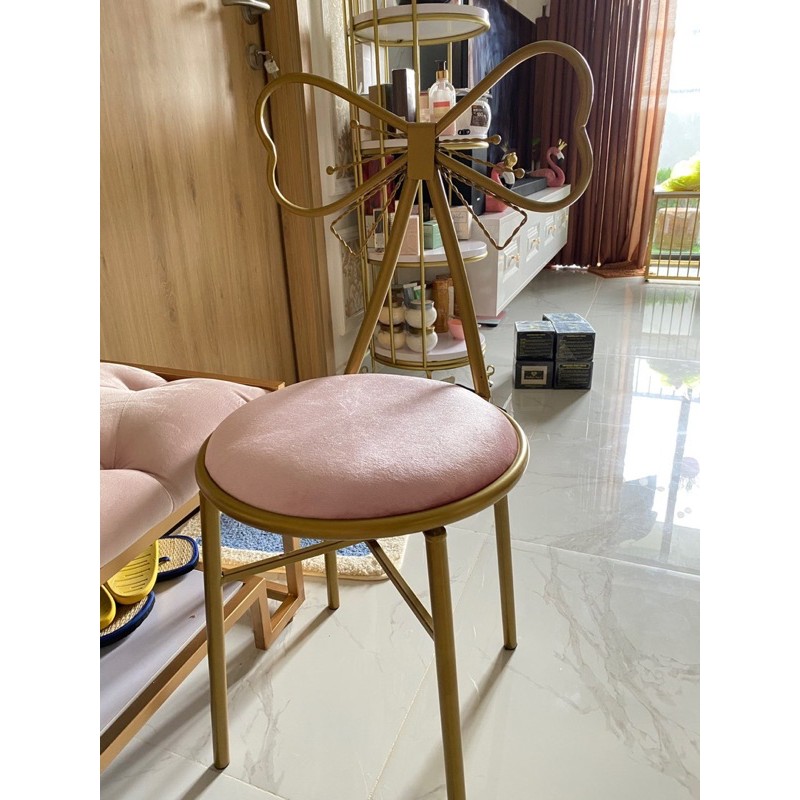 Ghế Cánh Bướm  + Ghế  Để Bàn trang điểm { Sẵn } kèm ảnh thật ở cuối ảnh | BigBuy360 - bigbuy360.vn