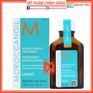 MOROCCANOIL DẦU DƯỠNG TÓC MOROCCANOIL TREATMENT LIGHT 25ML CHÍNH HÃNG