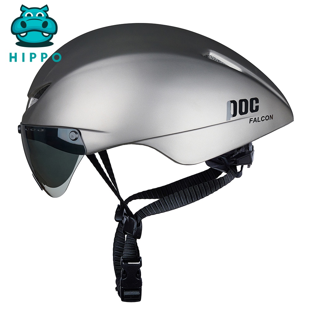 Mũ bảo hiểm xe đạp thể thao Poc Falcon siêu nhẹ nhám màu xám chính hãng - HIPPO HELMET