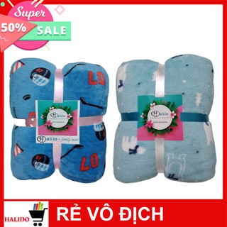 2 mẫu Chăn Mền Lông Cừu Thái Lan Cao Cấp – Họa tiết đa dạng– HALIDO – Lông mềm, mịn, mượt – An toàn