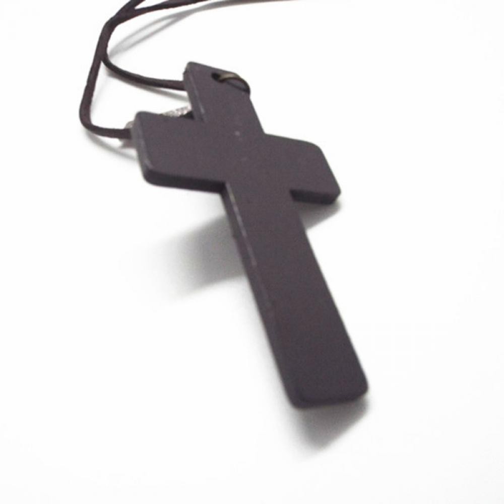 💥FOLLOW TẶNG 3K💥HÀNG CÓ SẴN💥 Vòng cổ nữ dây da mặt hình cây thánh giá Dây chuyền bằng gỗ đẹp mộc mạc Vintage