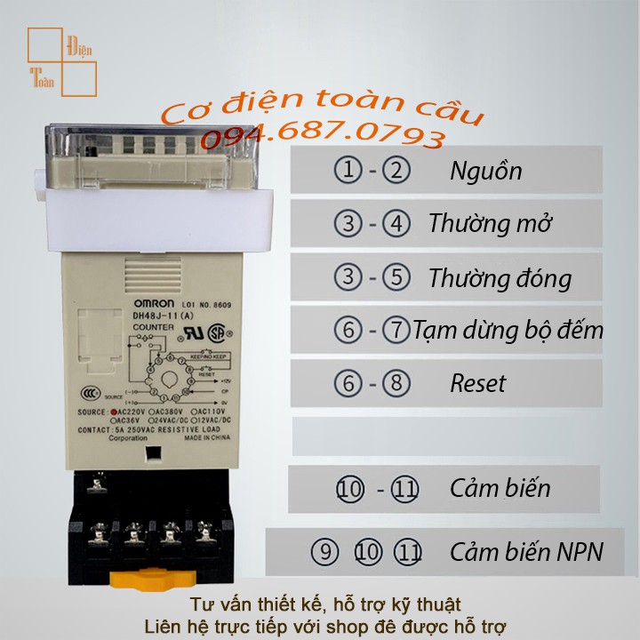 Bộ đếm sản phẩm Counter DH48J- A(11) DHH48J-A(8)