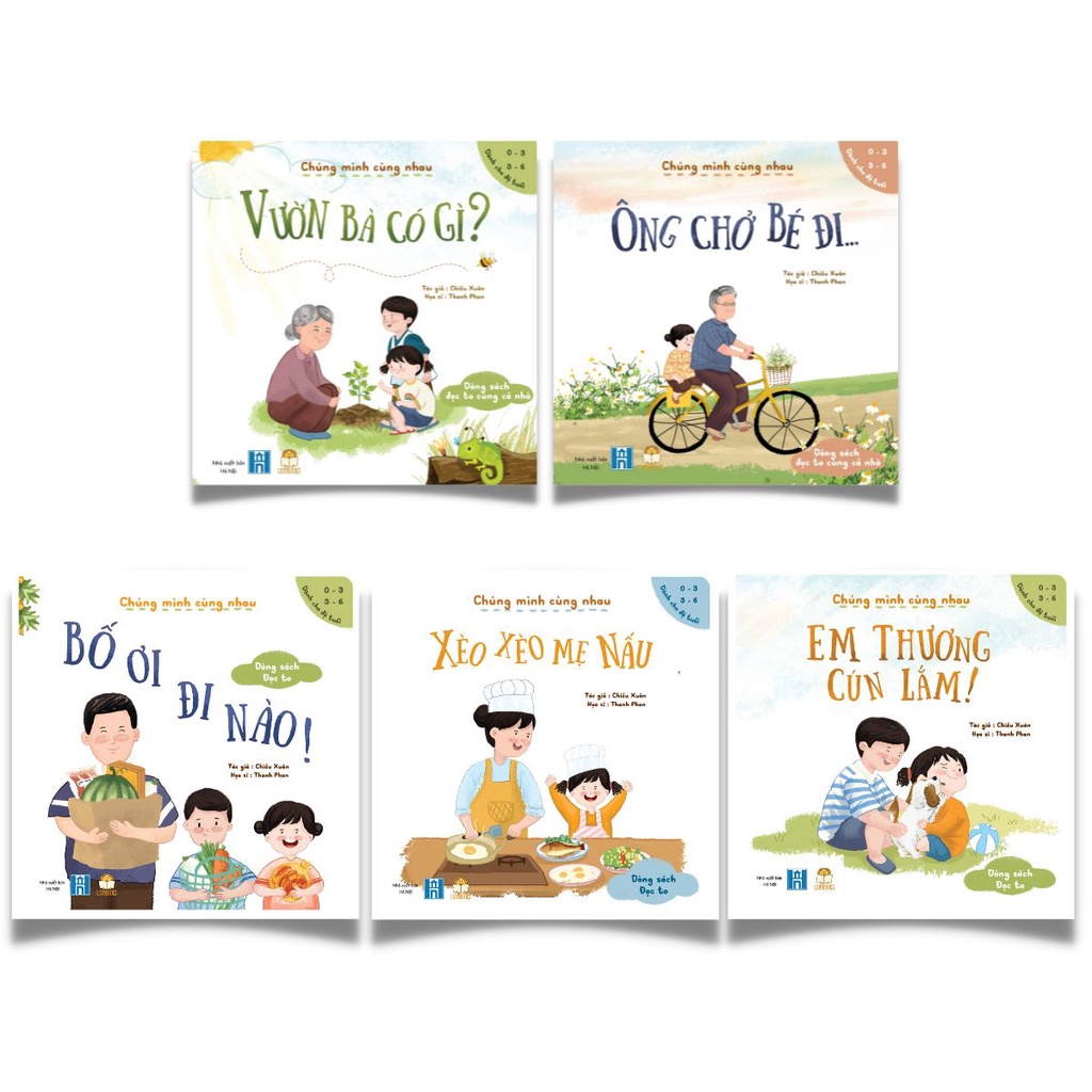 Sách Ehon Việt - Bộ Chúng Mình Cùng Nhau phần 1 và 2 dành cho bé 0-6 tuổi