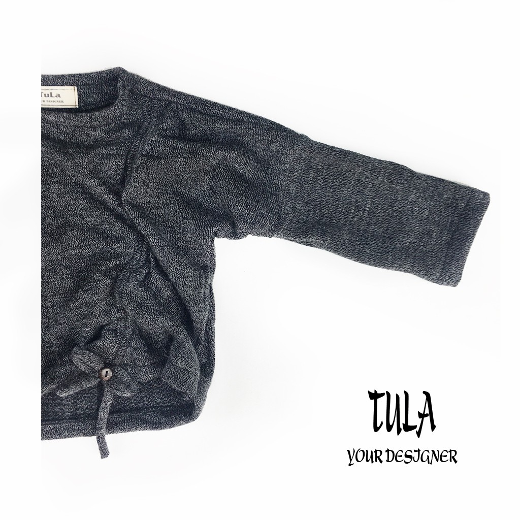 Bộ quần áo thu đông thiết kế cho bé gái vải len Hàn Quốc cao cấp