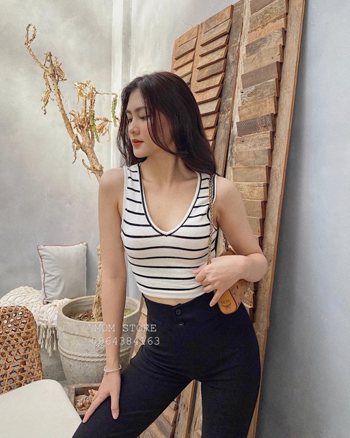 Áo Thun Croptop hàng hiệu Xuất Xịn