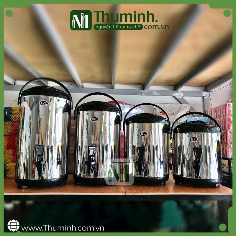 Bình Ủ Trà Giữ Nhiệt Inox 304 (6L, 8L, 10L, 12L)