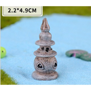 Mô hình đèn đá 1 Nhật Bản phụ kiện trang trí tiểu cảnh