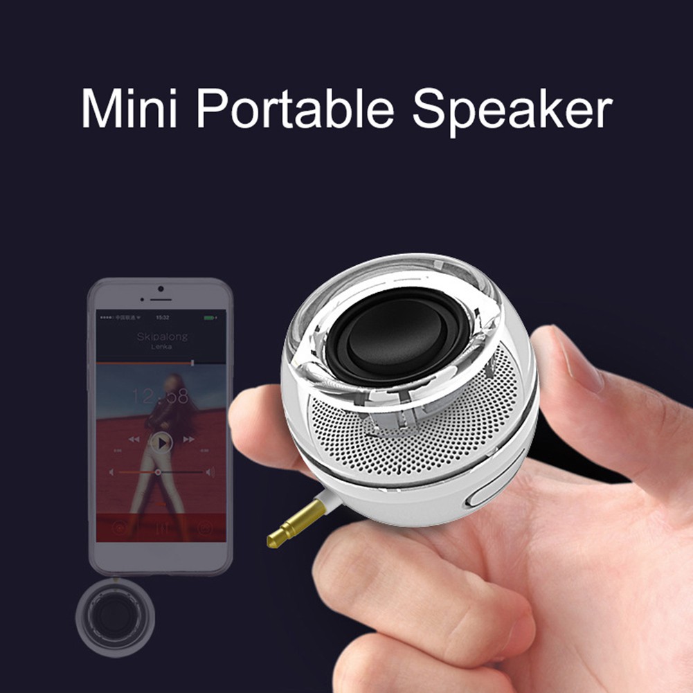 SVGL_Leadsound F10 Portable Stereo 3.5mm Plug Mini Speaker for iPhone iPad Tablet PC