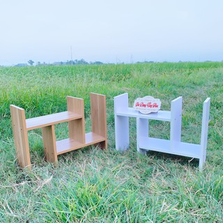 Kệ Sách Gỗ Lắp Ghép Để Bàn