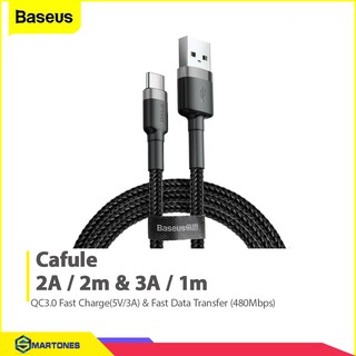 Cáp sạc Baseus Cafule Type C 2m cho Samsung S8/S9/ Note8/ Note9/ Xiaomi/ Huawei/ Oppo/Nokia
