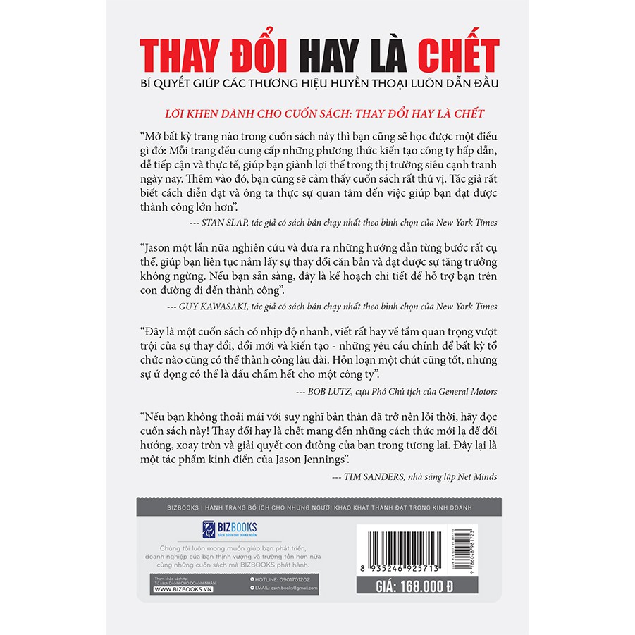 Sách - Thay đổi hay là chết – Bí quyết giúp các thương hiệu huyền thoại luôn dẫn đầu