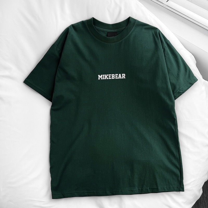 Áo thun tay lỡ unisex,in hình gấu Mike 3 màu