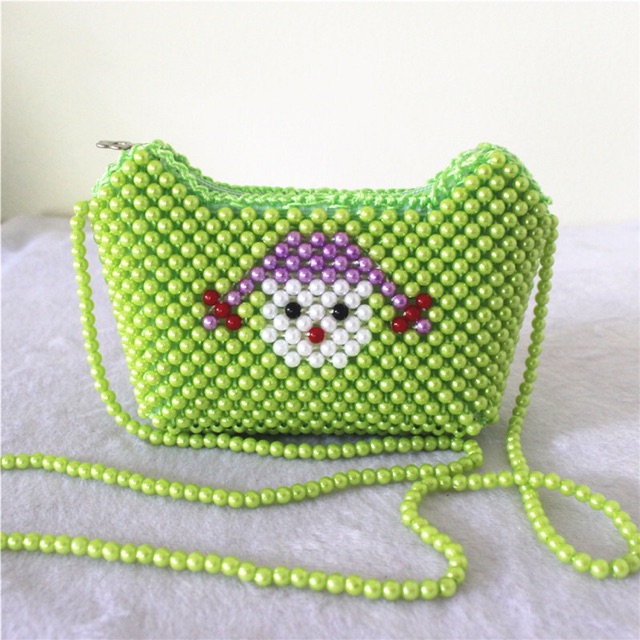 Túi/ví Đính Hạt Cườm Nhiều Màu Cho Bé Gái 11*17.5*6cm - Lucky Girl shop