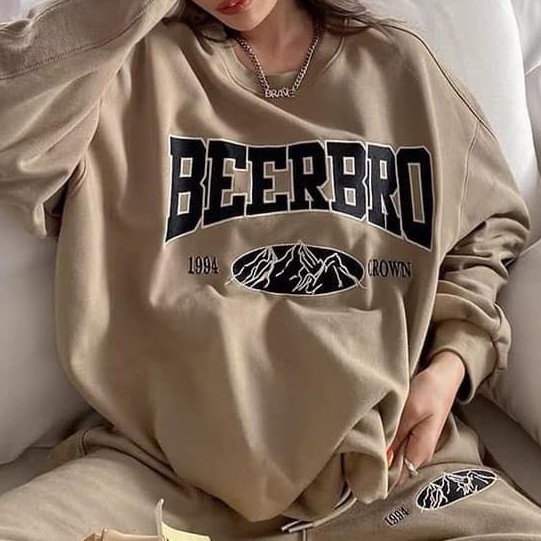 Set Nỉ Nâu Beerbro - Set Bộ Nỉ - Titto Closet | BigBuy360 - bigbuy360.vn