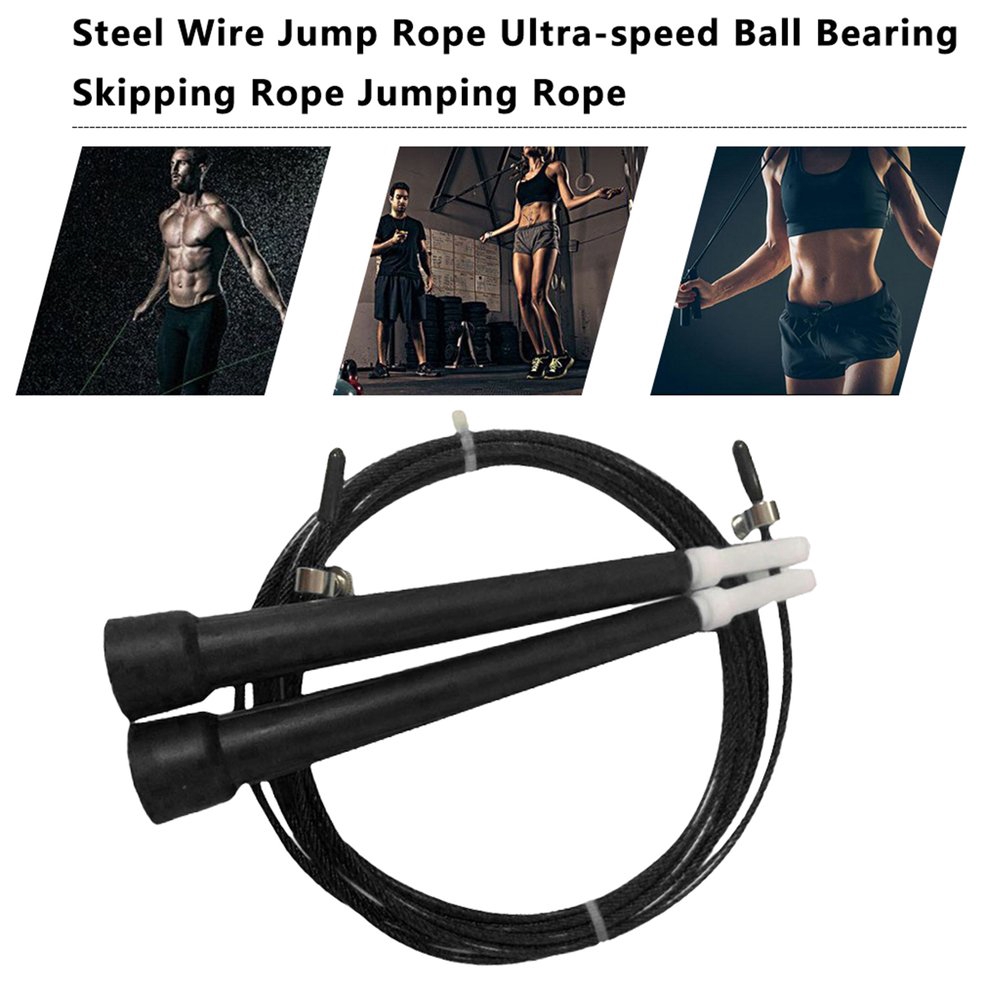 ☆FY☆Steel Wire Jump Rope Ultra-speed Ball Bearing Skipping Rope Jumping Rope