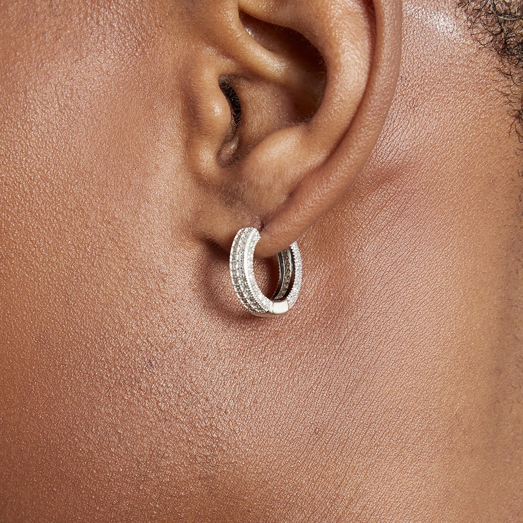 Khuyên Tai Tròn Nhỏ Sang Trọng Phong Cách Hip Hop OHE122 Cho Nam Nữ