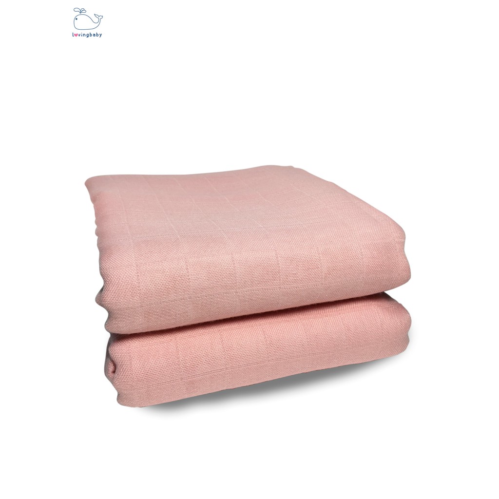 Khăn quấn bé sơ sinh, khăn sữa sợi tre Lovingbaby - Kích thước 120x120cm (1 chiếc/hộp)