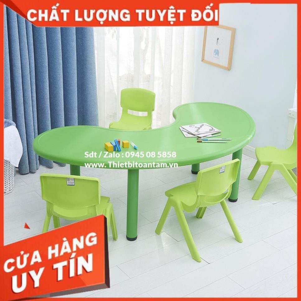 hàng chất lượng -  Bàn  học sinh hình cung cho trẻ em từ tiểu học lớp 1 trở lên