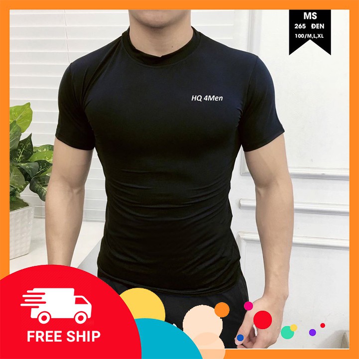 Áo thun nam thể thao, ôm body, tập gym chất thun cotton lạnh