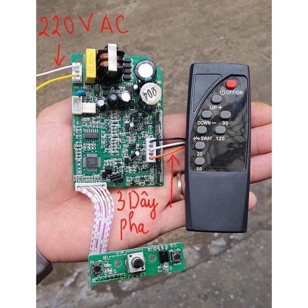 Mạch điều khiển động cơ Không chổi than BLDC điện áp cao 150-310VDC, kèm remote