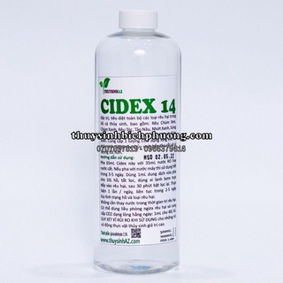 DUNG DỊCH PHÒNG TRỊ RÊU HẠI CIDEX 14 NGUYÊN CHẤT | CHUYÊN TRỊ RÊU HẠI HỒ THUỶ SINH