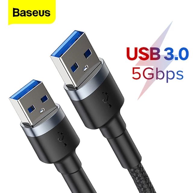 Baseus Cáp Nối Dài USB Loại A Với Sợi Dây Nối Dài USB 3.0 Cáp Cho Smart TV PS4 Xbox SSD 5GB US3.0 Đồng Bộ Dữ Liệu Dây
