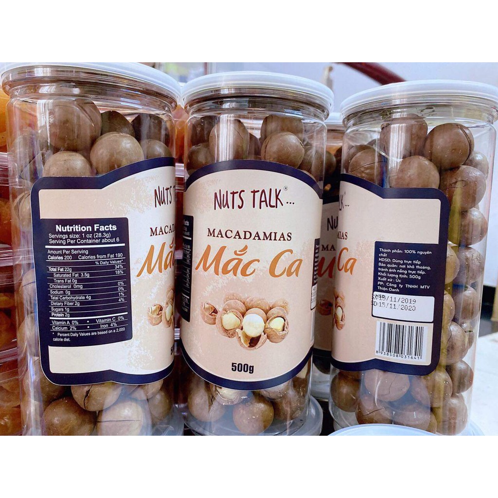 500G Hạt Mắc Ca Nuts Talk -Nuts Talk-Đồ Ăn Vặt-Ăn Vặt- Uy Tín