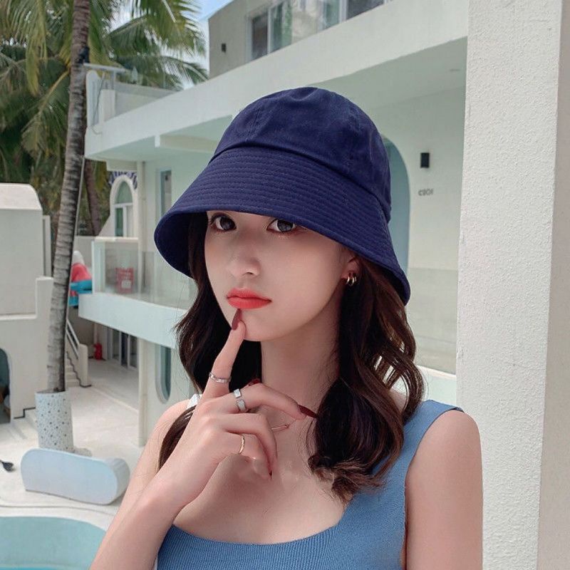 Mũ vải trơn màu Vành Cụp - nón bucket thời trang nữ mùa hè Phong Cách Ulzzang Unisex cá tịnh