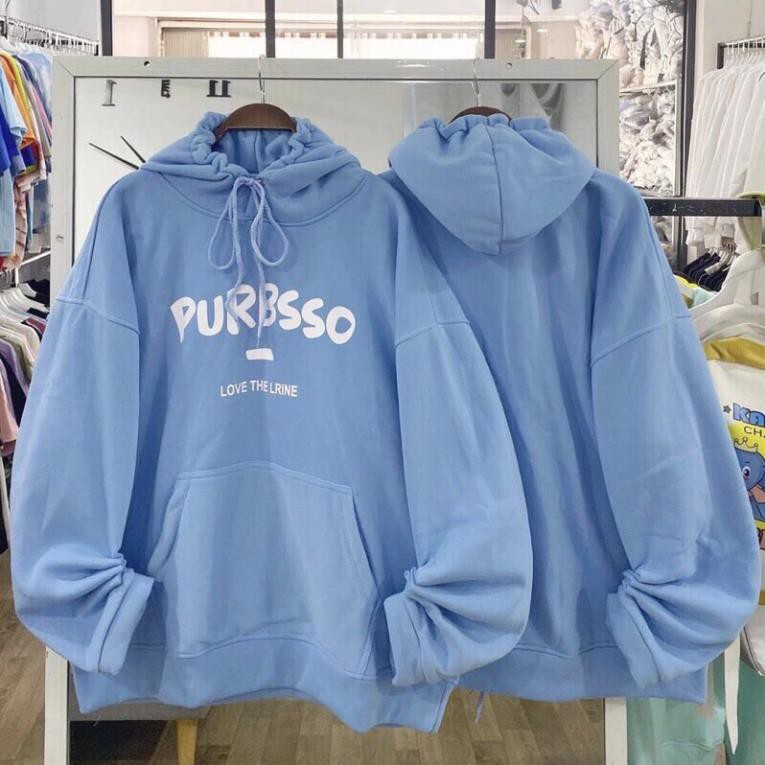 [BIG SALE]Áo Hoodie Nỉ Lót Bông PURBSSO Unisex Tay Dài( Có Video, Ảnh Thật)