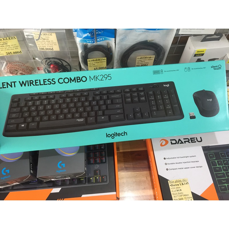 bộ chuột bàn phím không dây Logitech MK295
