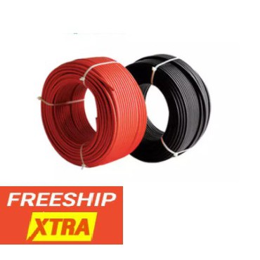 Dây Cáp điện DC 1*4mm PNtech, chuyên dùng trong ngành điện mặt trời..Phụ kiên lắp đặt tấm pin năng lượng mặt trời.