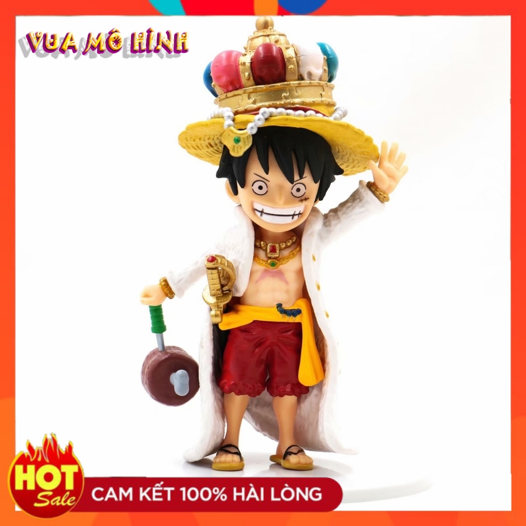 Mô hình One Piece - Figure One piece Vua Luffy phong cách chibi dễ thương cao 17cm full BOX