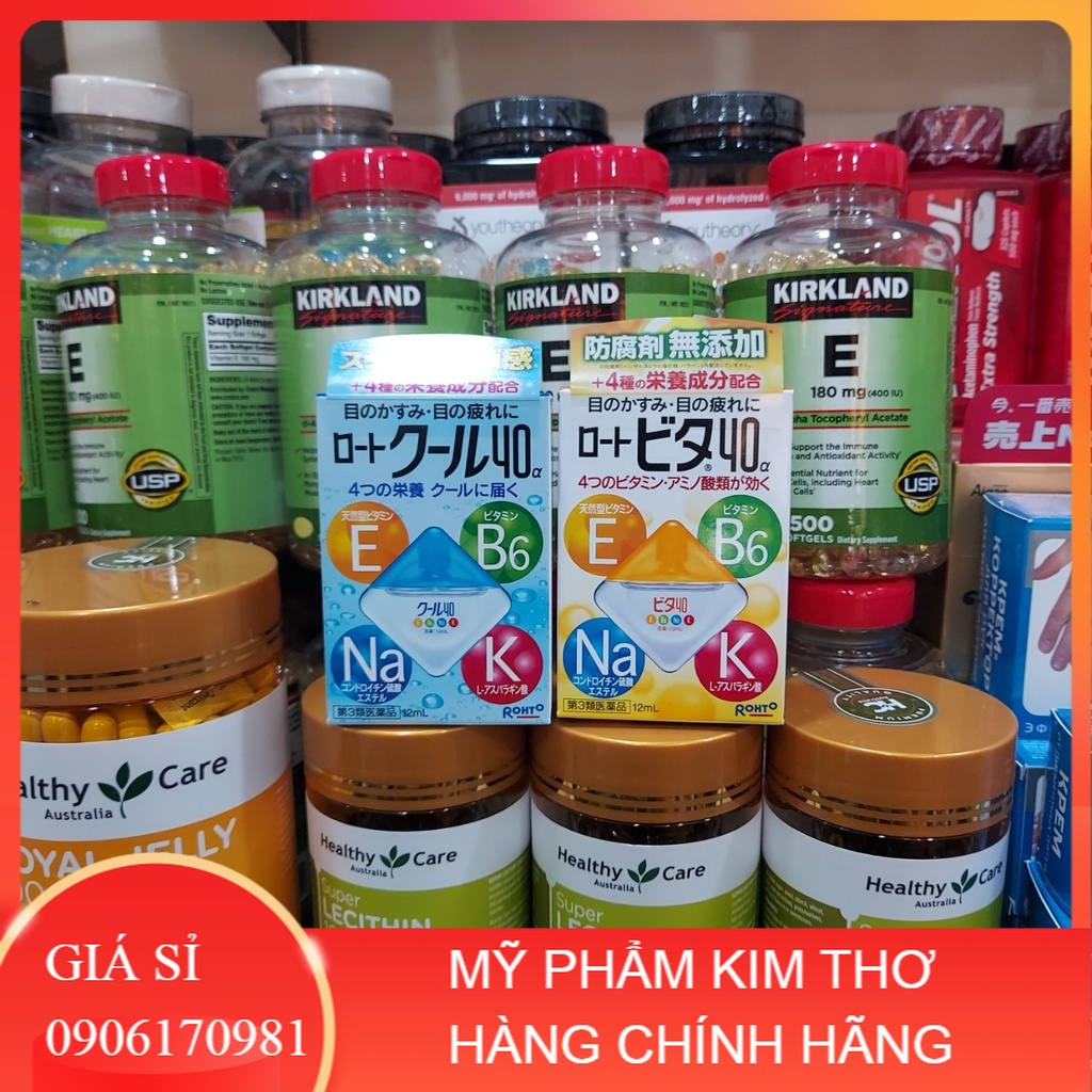 Thuốc Nhỏ Mắt Rohto Nhật Bản Vita 40 Bổ Sung Vitamin 12ml