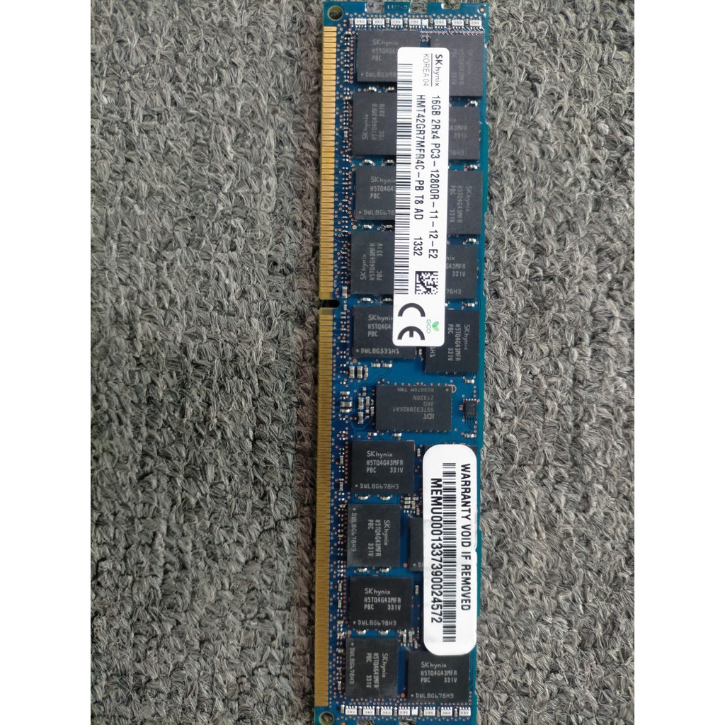 Ram 16GB DDR3 REG ECC Cho Workstation 20