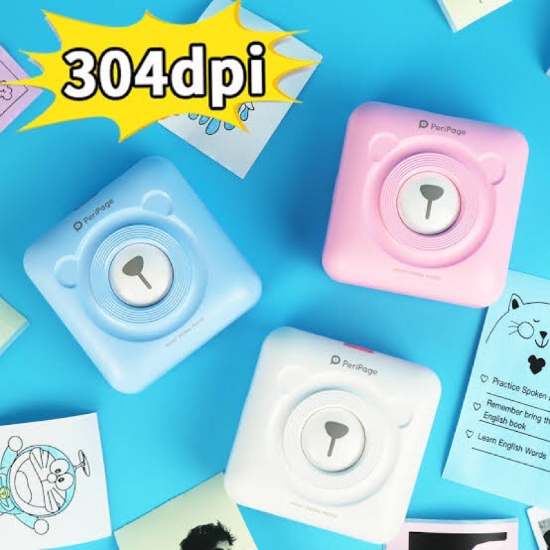 ❤ Dễ thương ❤ Máy in nhiệt mini bluetooth peripage A6 Q7 không dây bỏ túi ❤ in ảnh du lịch lấy ngay poooli l1, l2