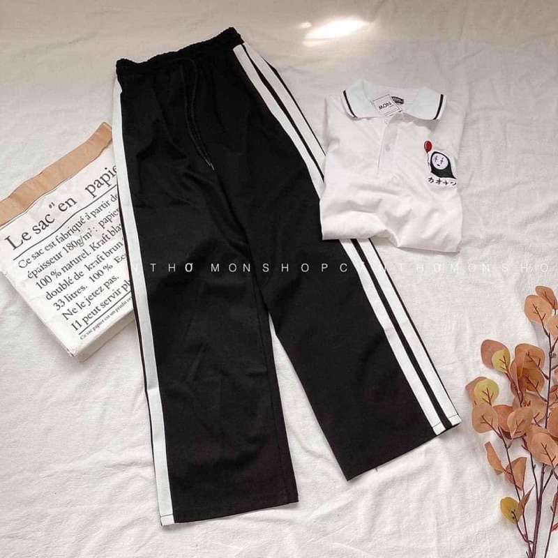 Quần Ống Rộng Sọc Chất Umi Hàn Phong Cách Hàn Quốc- Quần Culottes Cạp Cao Dễ Mặc Có Đủ Size