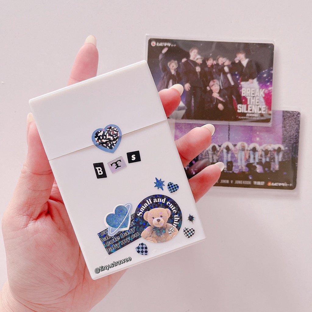 Hộp nhựa trắng đựng card/ ảnh