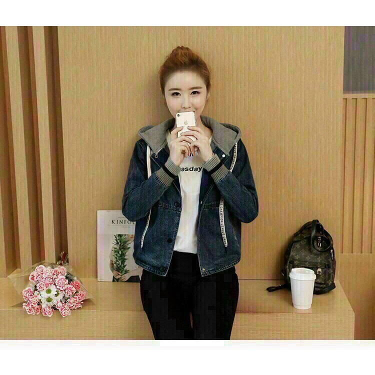 Áo Khoác Jean Nón Tay Bo Thun, GIÁ RẺ NHẤT