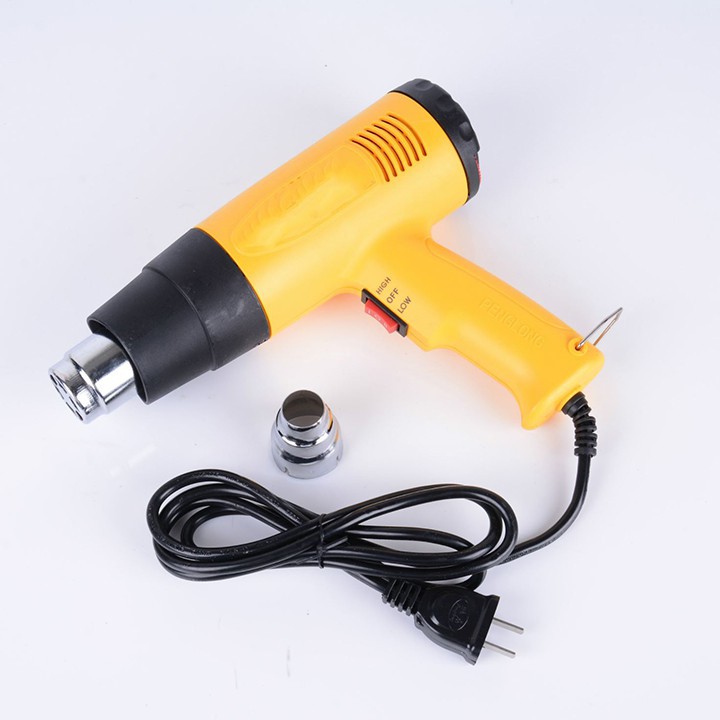 Máy khò hơi nóng 1800W  + Máy khò màng co dùng trong gói quà, gói mĩ phẩm, làm điện nước,..