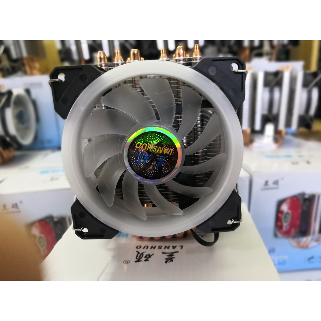 Tản nhiệt CPU 6 ống đồng Lanshuo 2 fans/3 fans