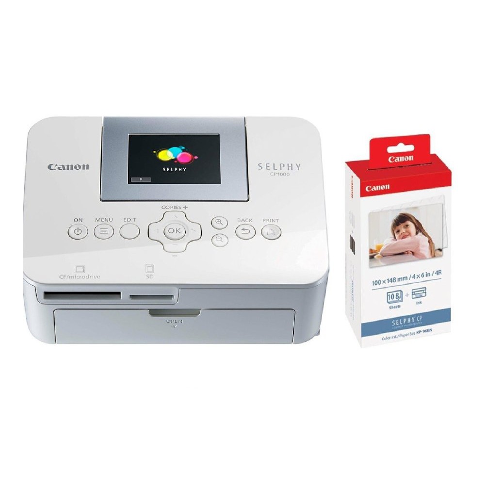 Máy in ảnh thẻ nhiệt  Canon CP1000 chưa có giấy, mực in | BigBuy360 - bigbuy360.vn