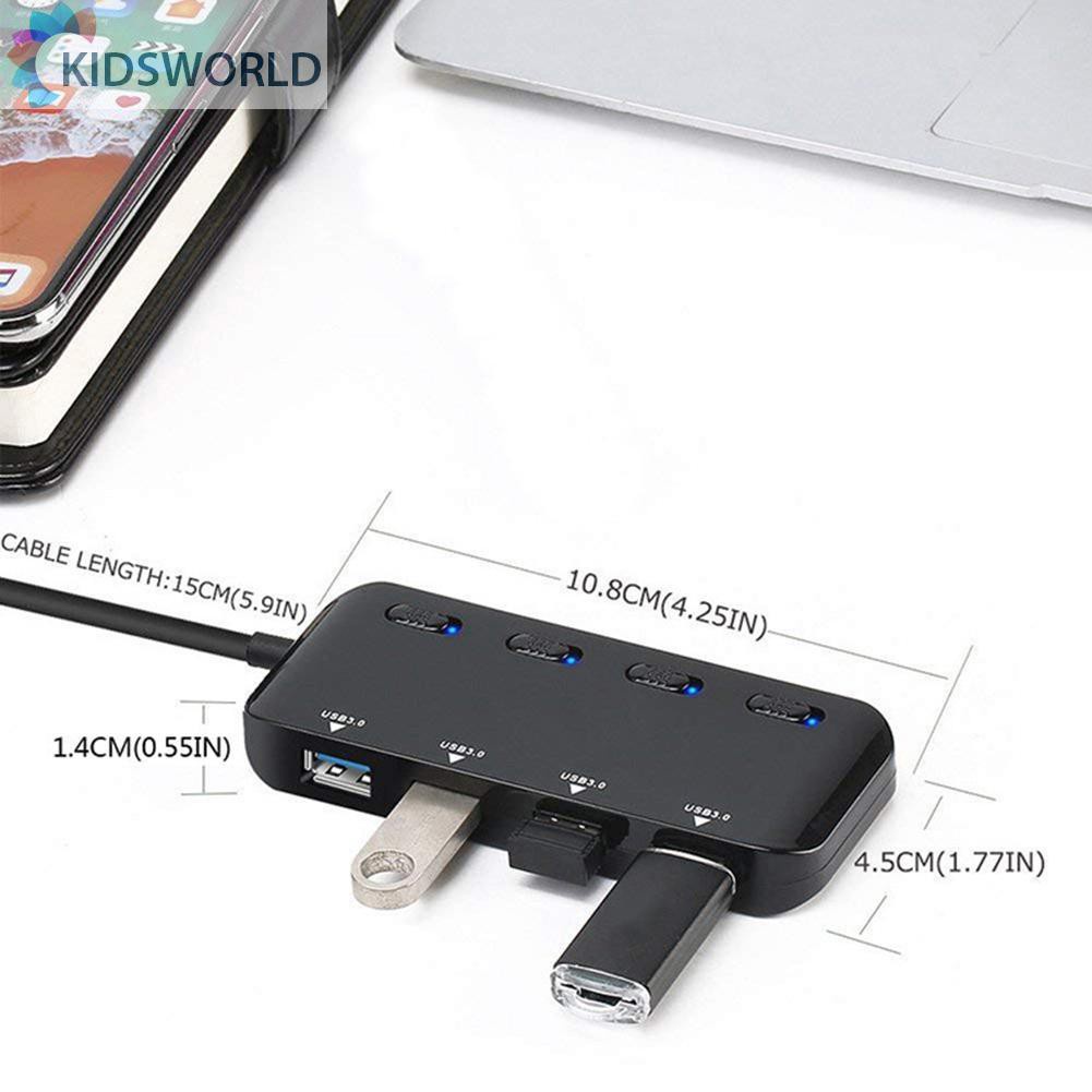 Bộ Chia 4 Cổng USB 3.0 Tốc Độ Cao | BigBuy360 - bigbuy360.vn