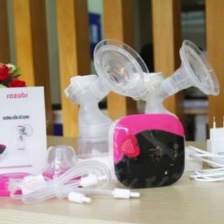 Máy hút sữa Rozabi Deluxe điện đôi có pin sạc ad277 luca3004