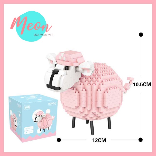 Xếp hình lego chuột lang - Miniblock cute hamsters size L
