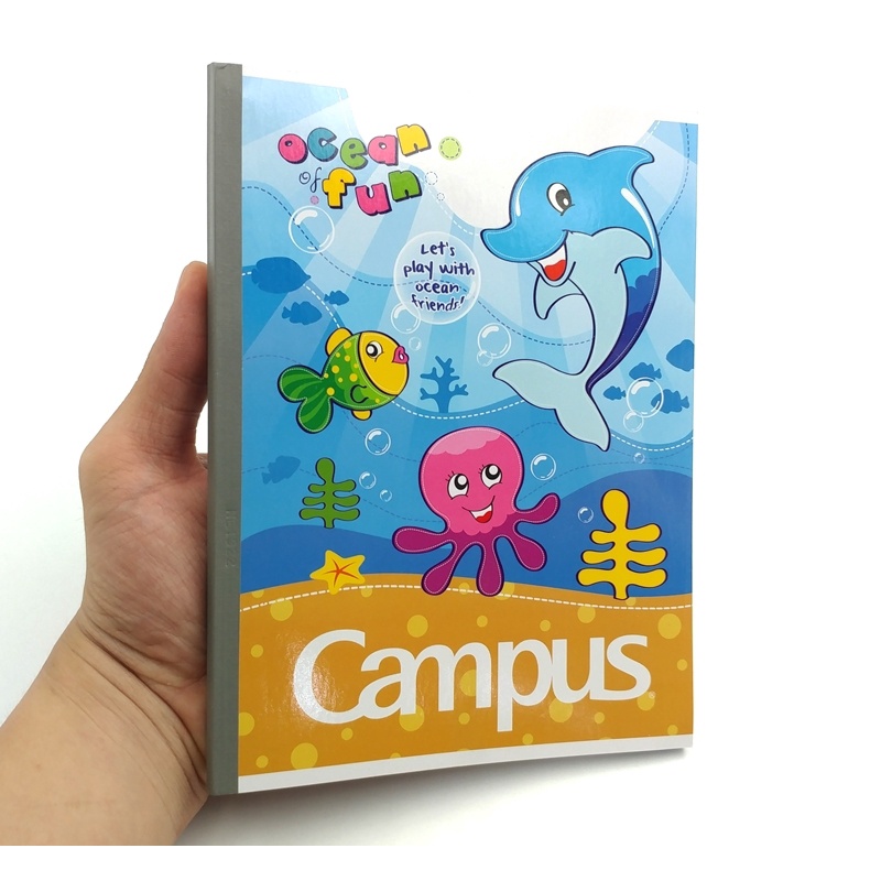 Vở Have Fun - 4 Ô Ly 96 Trang ĐL 80g/m2 - Campus NB-AHAF96 (Mẫu Màu Giao Ngẫu Nhiên)