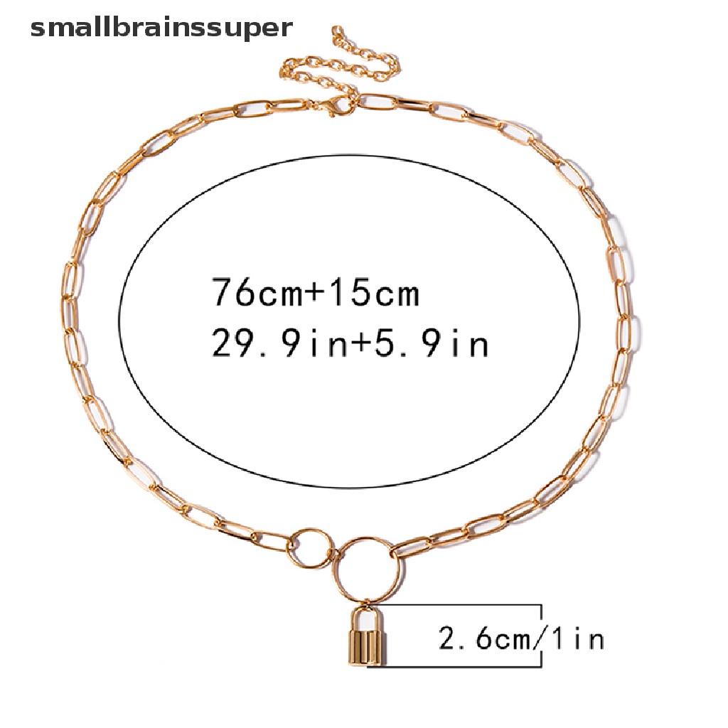 Thắt Lưng Dây Xích Khóa Kim Loại Goth Nhỏ Cho Nữ